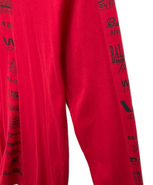 BALENCIAGA（バレンシアガ）BALENCIAGA (バレンシアガ) Multi Logo Turtle Neck Long Sleeve レッド サイズ:Sの古着・服飾アイテム