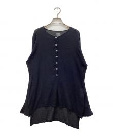 LES ATELIERS FRANCAIS DE CONFECTION（ル アトリエフランセ デ コンフェクション）の古着「別注 HENLY NECK L/SL シャツ」｜ブラック