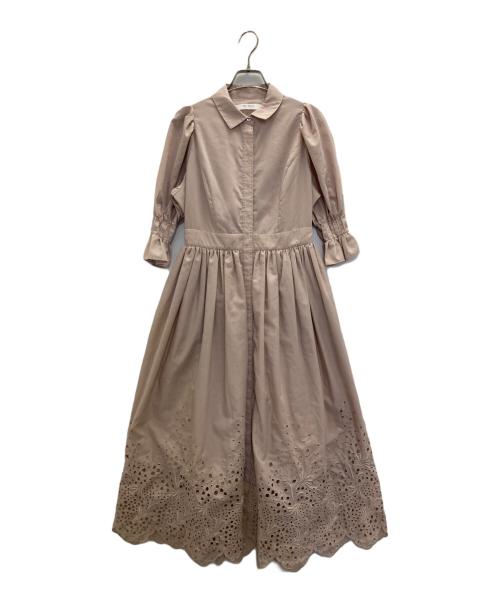 HER LIP TO（ハーリップトゥ）Her lip to (ハーリップトゥ) Back Lace Midi Shirt Dress ピンク サイズ:Sの古着・服飾アイテム