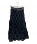 Her lip to (ハーリップトゥ) Embroidered Velour Tiered Skirt（エンブロイダリー　ベロア　ティアード　スカート） ブラック サイズ:S：6000円