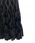 中古・古着 Her lip to (ハーリップトゥ) Embroidered Velour Tiered Skirt（エンブロイダリー　ベロア　ティアード　スカート） ブラック サイズ:S：6000円