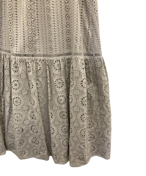 HER LIP TO（ハーリップトゥ）Her lip to (ハーリップトゥ) Lace-trimmed Belted Dress グレー サイズ:Sの古着・服飾アイテム