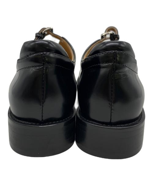 ARTESANOS（アルテサノス）ARTESANOS (アルテサノス) レザーベルト スリット ローファー ブラック サイズ:36の古着・服飾アイテム