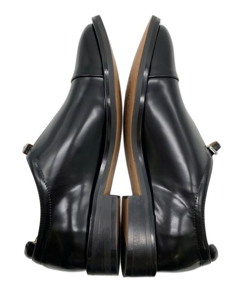 ARTESANOS（アルテサノス）ARTESANOS (アルテサノス) レザーベルト スリット ローファー ブラック サイズ:36の古着・服飾アイテム