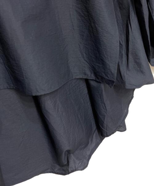 DOMELLE（ドメル）DOMELLE (ドメル) ギャザースリーブシャツ ネイビー サイズ:9の古着・服飾アイテム