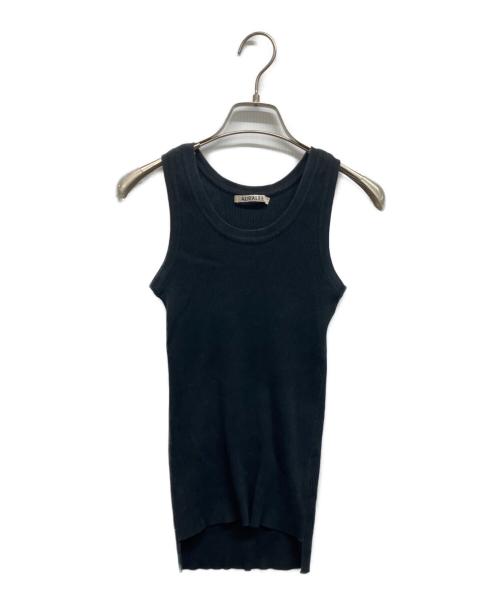 AURALEE（オーラリー）AURALEE (オーラリー) GIZA HIGH GAUGE RIB KNIT TANK ブラック サイズ:1の古着・服飾アイテム