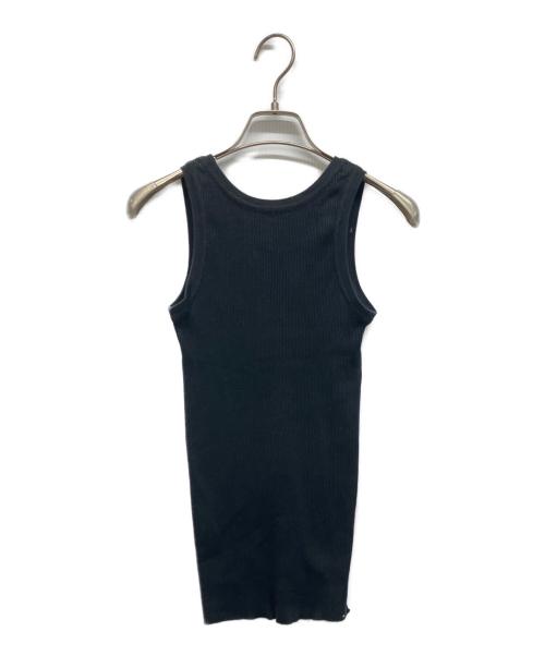 AURALEE（オーラリー）AURALEE (オーラリー) GIZA HIGH GAUGE RIB KNIT TANK ブラック サイズ:1の古着・服飾アイテム