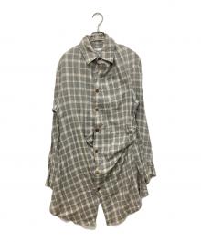Vivienne Westwood man（ヴィヴィアン ウェストウッド マン）の古着「変形デザインロングシャツ」｜グレー