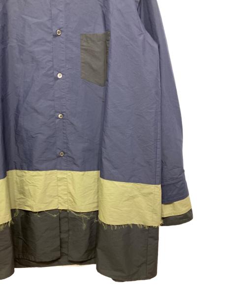 KIDILL（キディル）KIDILL (キディル) レイヤードシャツ ネイビー サイズ:46の古着・服飾アイテム