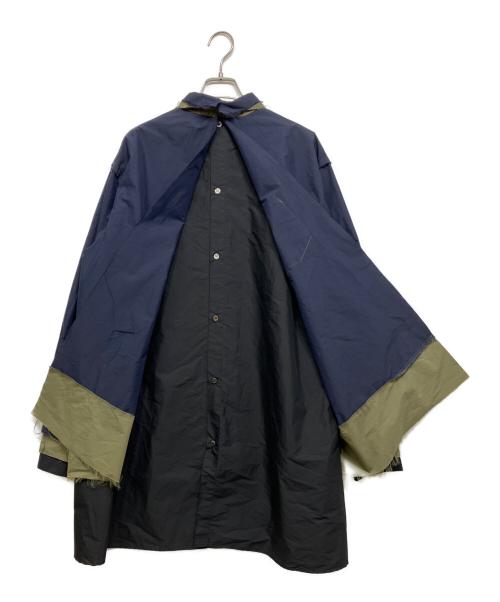 KIDILL（キディル）KIDILL (キディル) レイヤードシャツ ネイビー サイズ:46の古着・服飾アイテム