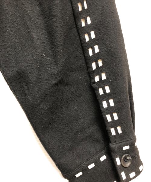 amok（アモク）amok (アモク) LASER STITCH SHIRTS ブラック サイズ:Lの古着・服飾アイテム