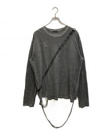 HYEIN SEO（ヘインソ）の古着「SLASHED LONG SLEEVEカットソー」｜ブラック