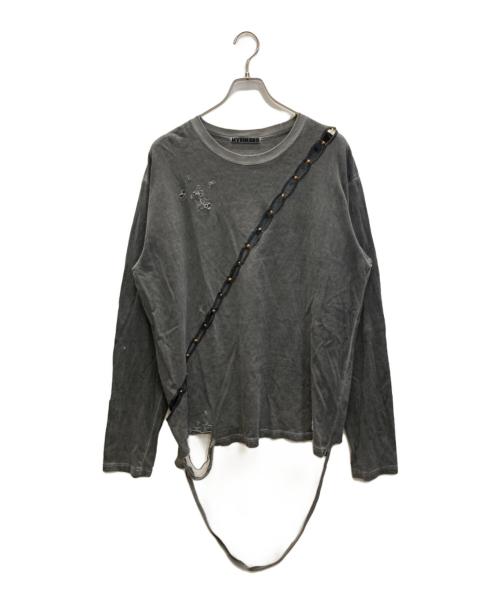 HYEIN SEO（ヘインソ）HYEIN SEO (ヘインソ) SLASHED LONG SLEEVEカットソー ブラック サイズ:SIZE 3の古着・服飾アイテム