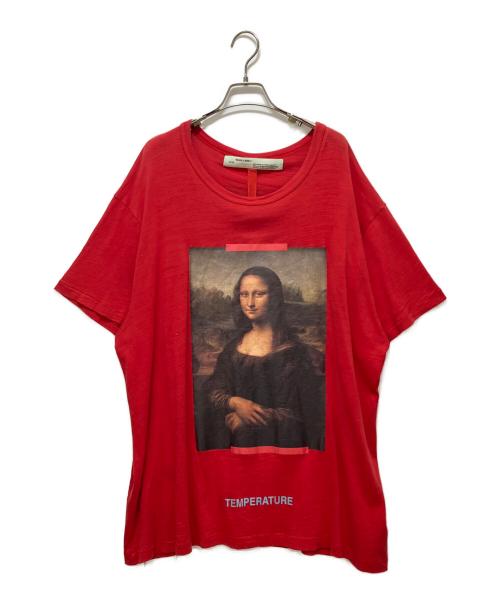 OFFWHITE（オフホワイト）OFFWHITE (オフホワイト) プリントTシャツ レッド サイズ:XLの古着・服飾アイテム