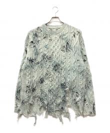 RequaL≡（リコール）の古着「ダメージニット」｜ブルー