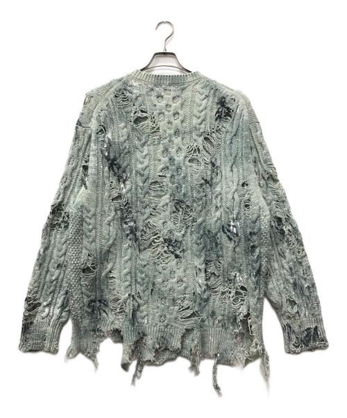 RequaL≡（リコール）RequaL≡ (リコール) ダメージニット ブルー サイズ:Fの古着・服飾アイテム