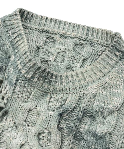 RequaL≡（リコール）RequaL≡ (リコール) ダメージニット ブルー サイズ:Fの古着・服飾アイテム