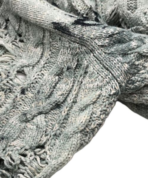 RequaL≡（リコール）RequaL≡ (リコール) ダメージニット ブルー サイズ:Fの古着・服飾アイテム