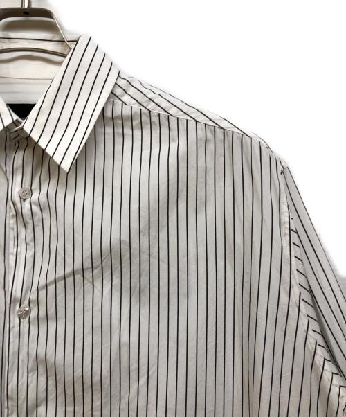TARO HORIUCHI（タロウホリウチ）TARO HORIUCHI (タロウホリウチ) Oversized Shirt - Print - Stripe ホワイト サイズ:46の古着・服飾アイテム
