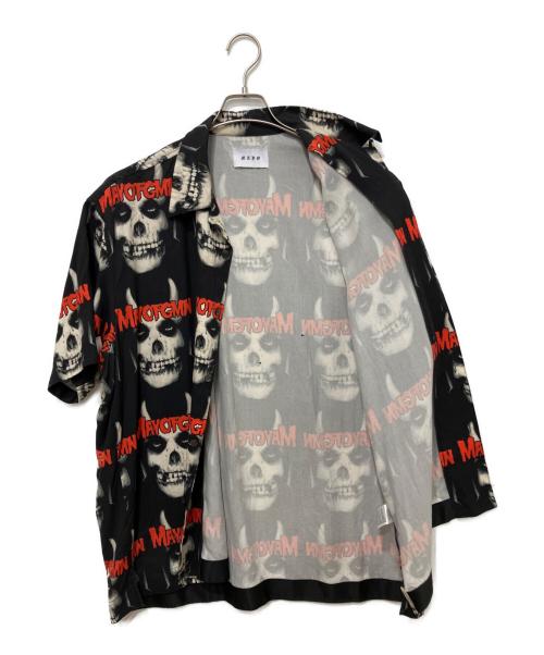 MAYO（メイヨー）MAYO (メイヨー) オープンカラーシャツ ブラック サイズ:XLの古着・服飾アイテム