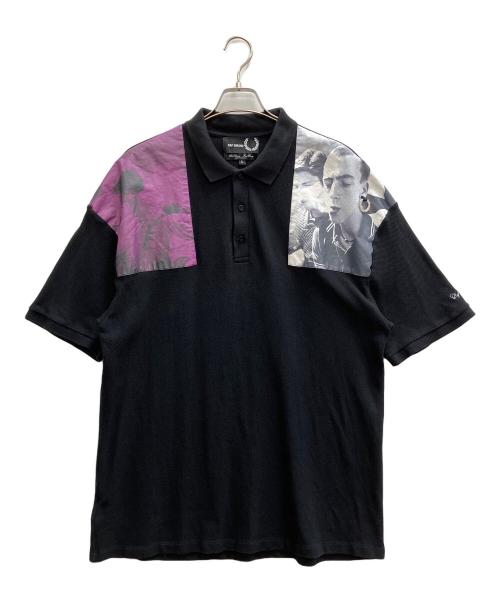 RAF SIMONS（ラフシモンズ）RAF SIMONS (ラフシモンズ) FRED PERRY (フレッドペリー) ポロシャツ ブラック サイズ:Lの古着・服飾アイテム