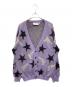 el conductorh（コンダクター）の古着「MOHAIR CARDIGAN 'STARS」｜パープル