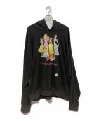 el conductorh×DISNEYコンダクター×ディズニー）の古着「STONE DECORATED HOODED SWEATER」｜ブラック