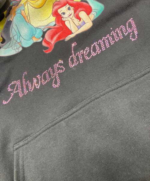 el conductorh（コンダクター）el conductorH (コンダクター) Disney (ディズニー) STONE DECORATED HOODED SWEATER ブラック サイズ:4の古着・服飾アイテム