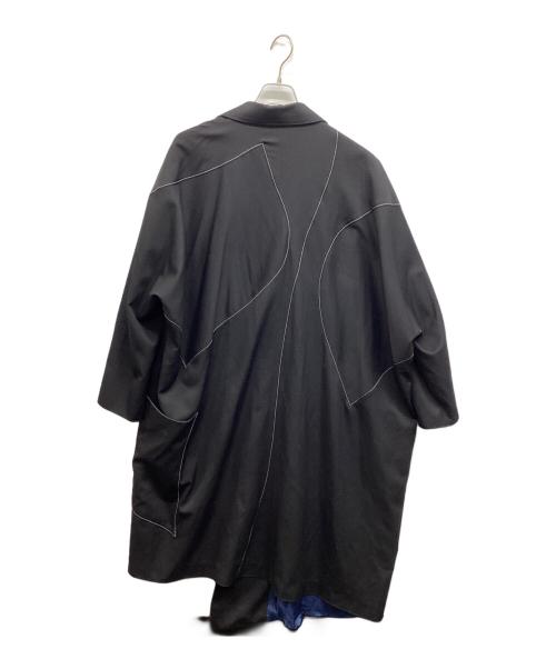 sulvam（サルバム）sulvam (サルバム) Gabardine over coat ブラック サイズ:Sの古着・服飾アイテム