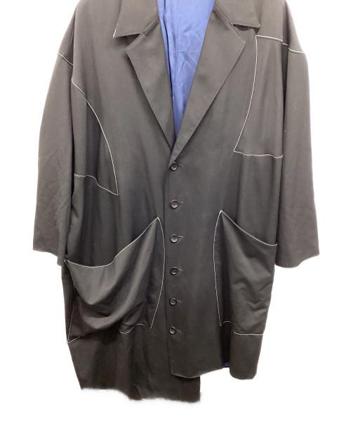 sulvam（サルバム）sulvam (サルバム) Gabardine over coat ブラック サイズ:Sの古着・服飾アイテム