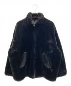 sulvamサルバム）の古着「ボアジャケット」｜ブラック