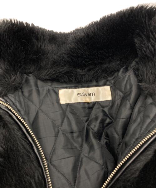 sulvam（サルバム）sulvam (サルバム) ボアジャケット ブラック サイズ:Mの古着・服飾アイテム