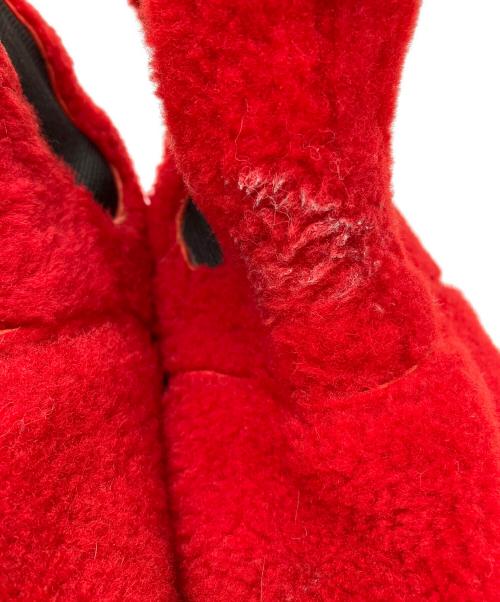 KIDS LOVE GAITE（キッズラブゲイト）KIDS LOVE GAITE (キッズラブゲイト) ボアサイドゴアブーツ レッド サイズ:8の古着・服飾アイテム