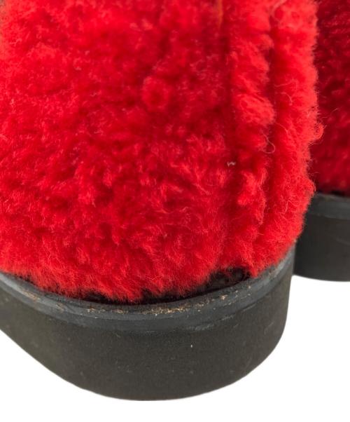 KIDS LOVE GAITE（キッズラブゲイト）KIDS LOVE GAITE (キッズラブゲイト) ボアサイドゴアブーツ レッド サイズ:8の古着・服飾アイテム