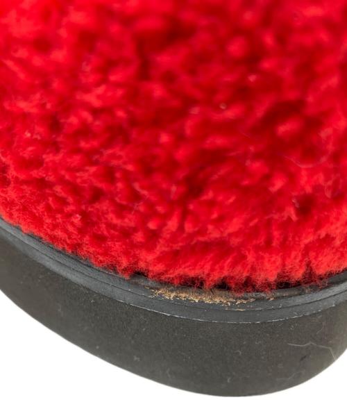 KIDS LOVE GAITE（キッズラブゲイト）KIDS LOVE GAITE (キッズラブゲイト) ボアサイドゴアブーツ レッド サイズ:8の古着・服飾アイテム