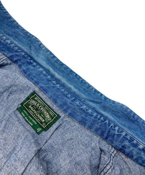 RALPH LAUREN（ラルフローレン）RALPH LAUREN (ラルフローレン) POLO COUNTRY (ポロカントリー) デニムウエスタンシャツ インディゴ サイズ:XLの古着・服飾アイテム