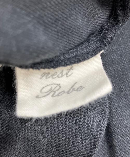 nest Robe（ネストローブ）nest Robe (ネストローブ) リネンワンピース ブラック サイズ:Freeの古着・服飾アイテム