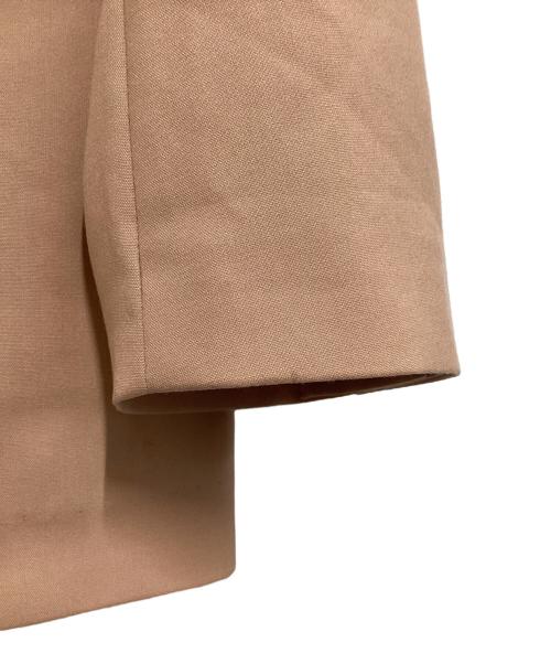 Noble（ノーブル）Noble (ノーブル) T/Rストレッチノーカラージャケット ピンク サイズ:36 未使用品の古着・服飾アイテム