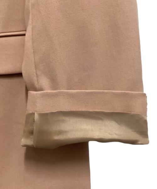 Noble（ノーブル）Noble (ノーブル) T/Rストレッチノーカラージャケット ピンク サイズ:36 未使用品の古着・服飾アイテム