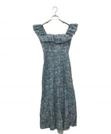 ZIMMERMANN（ジマーマン）の古着「花柄リネンワンピース」｜ブルー
