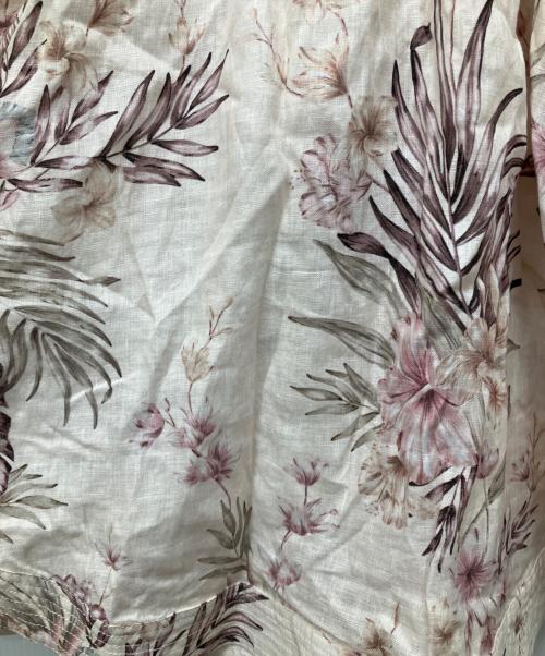 ZIMMERMANN（ジマーマン）ZIMMERMANN (ジマーマン) 花柄リネンワンピース ベージュ サイズ:1の古着・服飾アイテム