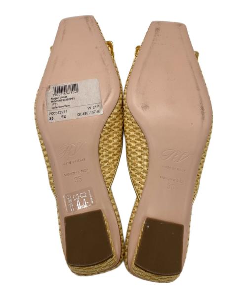 Roger Vivier（ロジェ ヴィヴィエ）Roger Vivier (ロジェ ヴィヴィエ) バックルミュール イエロー サイズ:35の古着・服飾アイテム