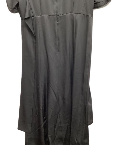 CLANE（クラネ）CLANE (クラネ) スタンドカラー ウエスト タイ ワンピース ブラック サイズ:1の古着・服飾アイテム