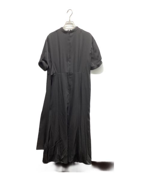CLANE（クラネ）CLANE (クラネ) スタンドカラー ウエスト タイ ワンピース ブラック サイズ:1の古着・服飾アイテム