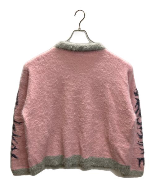 Irojikake（イロジカケ）irojikake (イロジカケ) FLUFFY RUGBY SHIRT ピンク サイズ:Freeの古着・服飾アイテム