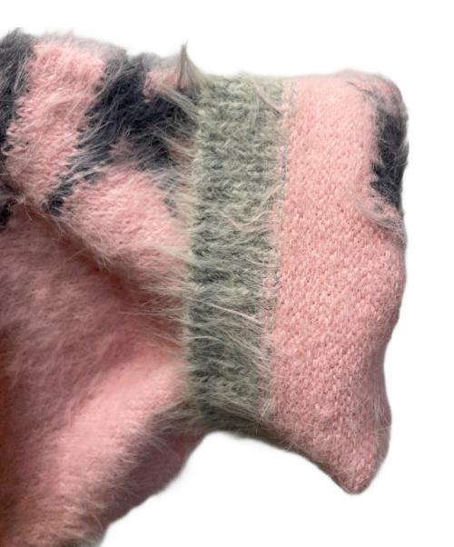 Irojikake（イロジカケ）irojikake (イロジカケ) FLUFFY RUGBY SHIRT ピンク サイズ:Freeの古着・服飾アイテム