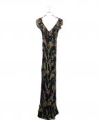 ZARAザラ）の古着「SILK PRINTED DRESS」｜ブラック