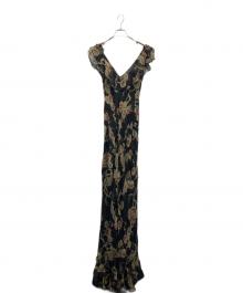 ZARA（ザラ）の古着「SILK PRINTED DRESS」｜ブラック