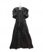 MYLANマイラン）の古着「Volume Sleeve Maxi Dress」｜ブラック