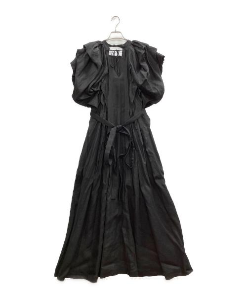 MYLAN（マイラン）MYLAN (マイラン) Volume Sleeve Maxi Dress ブラック サイズ:Freeの古着・服飾アイテム
